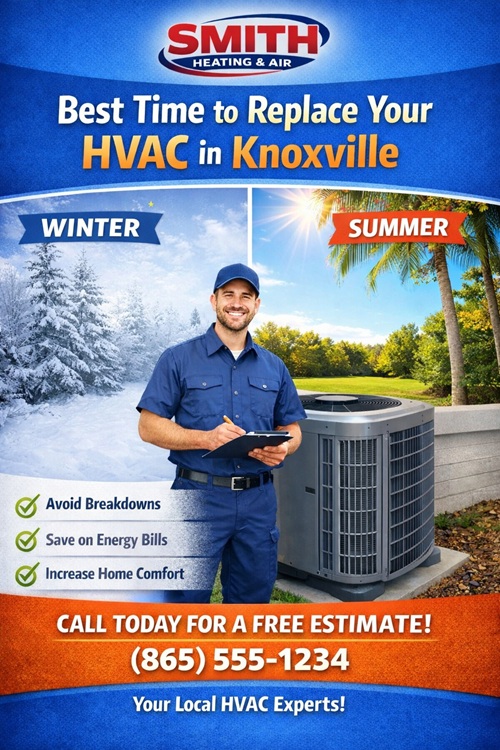 Replace your HVAC in Knoxville TN