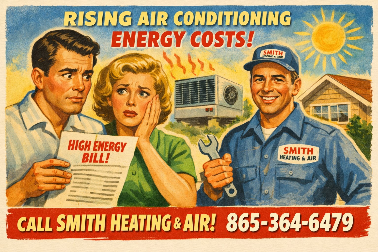 Air conditioning energy costs in Knoxville TN