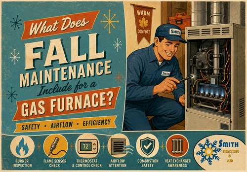 Fall Maintenance Gas Furnace Checklist - Smith Heating and Air Fall Maintenance Gas Furnace Checklist